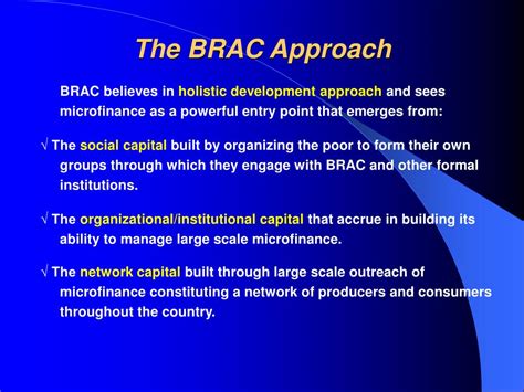 PPT - BRAC Microfinance Program in Bangladesh and its International ...