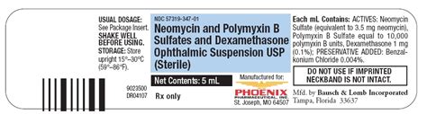 Neomycin Polymyxin B Sulfates And Dexamethasone Information, Side Effects, Warnings and Recalls