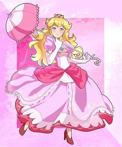 Princess Peach Anime Fan Art