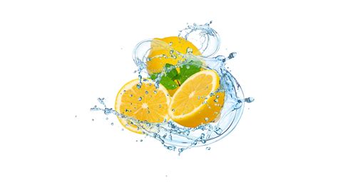 Water splash and lemons 1965495 Stock Photo at Vecteezy