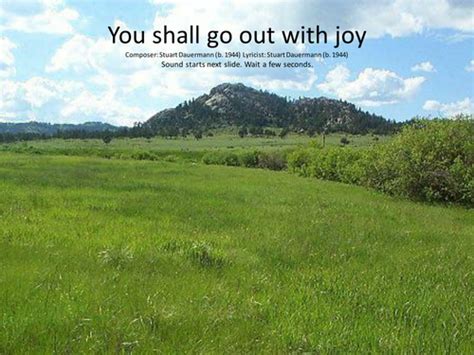 Song 'You shall go out with joy' | Teaching Resources