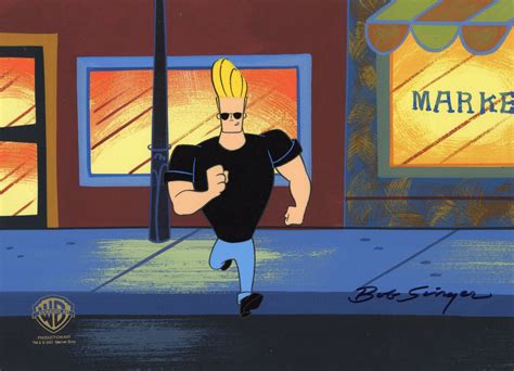 Johnny Bravo Original Production Cel signed by Bob Singer: Johnny Bravo ...