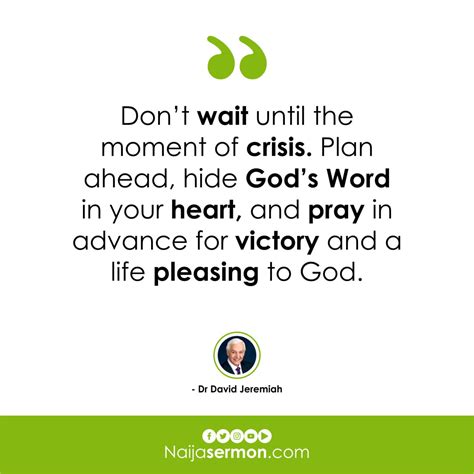 QUOTE OF THE DAY BY DR. DAVID JEREMIAH » Naijasermons