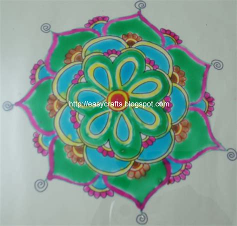 Easy Crafts - Explore your creativity: OHP sheet rangoli