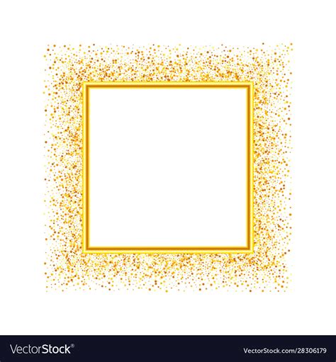 Glitter frame template for banner Royalty Free Vector Image