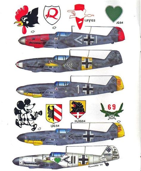 Bf 109 F color profile (2) | Wwii aircraft, Wwii fighter planes, Wwii ...