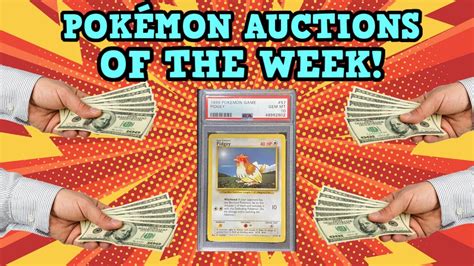 Top Pokémon Card Auctions Of The Week! Forget Charizard, Get You Some Pidgey! - YouTube