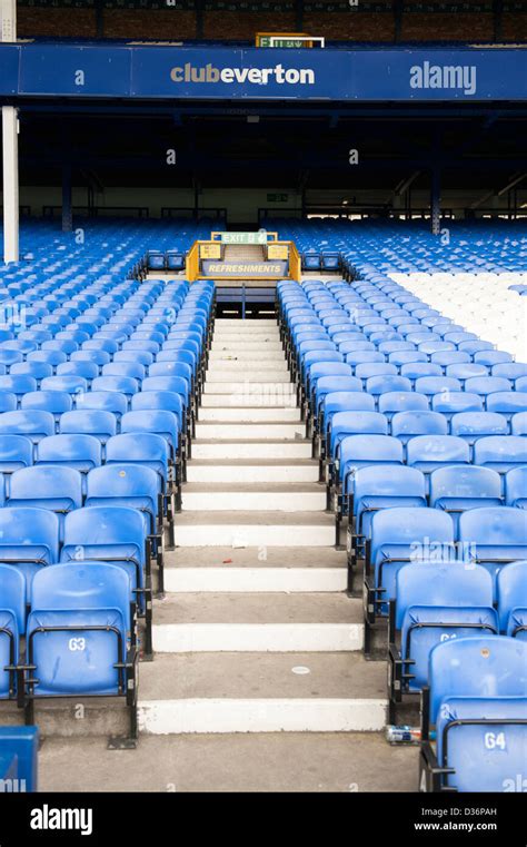 Goodison Park Everton EFC Seats Terraces Stock Photo - Alamy