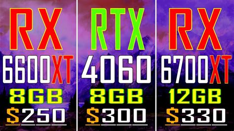 RX 6600XT vs RTX 4060 vs RX 6700XT // PC GAMES BENCHMARK TEST || - YouTube