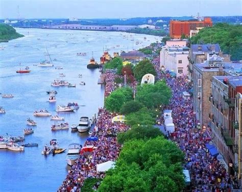 River Street Savannah, after the St Patrick's parade 2014. And this was ...