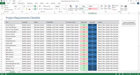 Excel project planner template - laderarticle