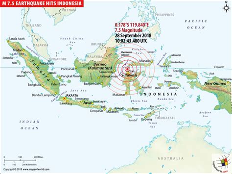 Indonesia Earthquake Today Map - Best Map of Middle Earth