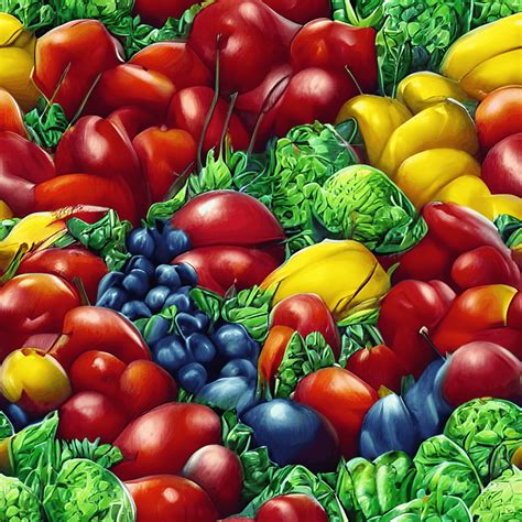 Colorful Fruits Art by Peter Lloyd Airbrush Style Art by Hajime ...