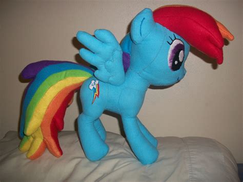 Rainbow Dash Plush (Side Standing) by BeardBeyond on DeviantArt