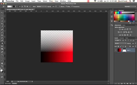 How to create a color gradient in one direction with the SMOOTHNESS opacity gradient in the ...