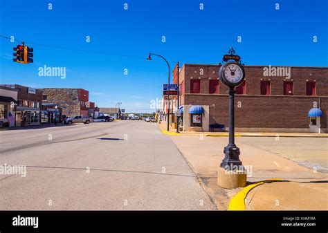 The beautiful city center of Stroud - a small town in Oklahoma - STROUD / OKLAHOMA - OCTOBER 16 ...