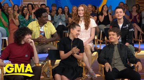 Cast of 'Stranger Things' dishes on the new season live on 'GMA' | GMA - YouTube