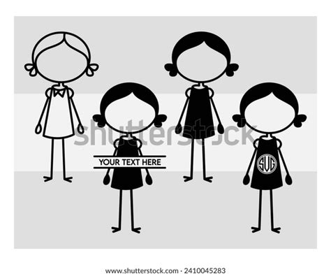 Stick Family Silhouette Stick Family Stick Stock Vector (Royalty Free ...