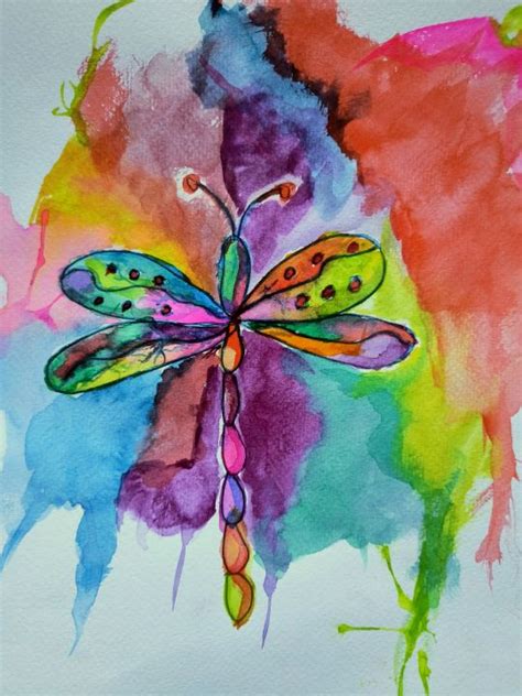 Watercolor Dragonfly - Simply Art - Paintings & Prints, Landscapes ...