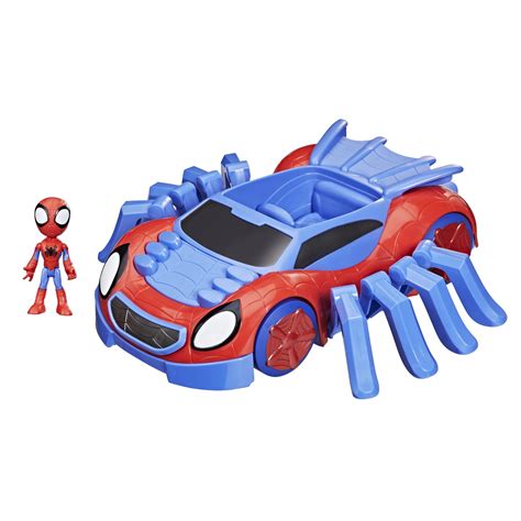 Spidey and His Amazing Friends Ultimate Web-Crawler Car Play Vehicle, Spidey Stunner Feature ...