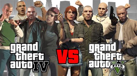 GTA 4 Characters Appears in GTA 5 (2008 VS 2013) - YouTube