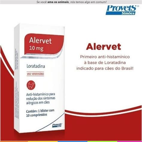 Antialérgico Alervet Para Cachorro Trata Alergias E Coceiras | Mercado ...