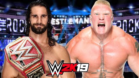 SETH ROLLINS vs BROCK LESNAR | WWE 2K19 - YouTube