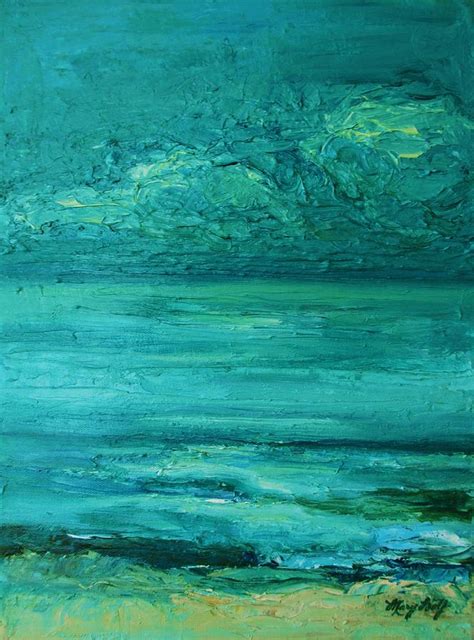 Sea Blue Painting by Mary Wolf | Fine Art America