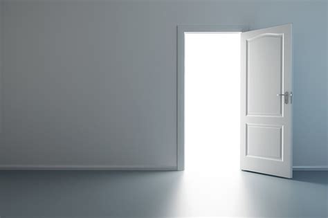 White Space Open Door, White, Space, Turn Background Image for Free Download