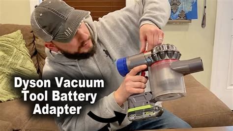 How to Run Dyson V6 V7 V8 Vacuum w Ryobi Batteries | Dewalt, Milwaukee ...