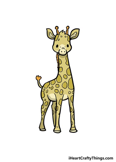 Giraffe Head Drawing Easy