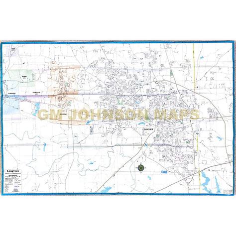 Longview, Texas Street Map - GM Johnson Maps