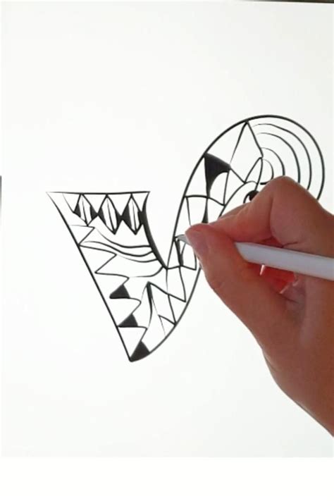 Name Drawings & Any Word Art like a PRO! [Video] | Zentangle patterns ...