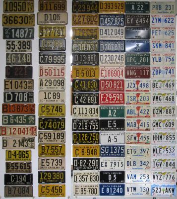 South Carolina License Plate History