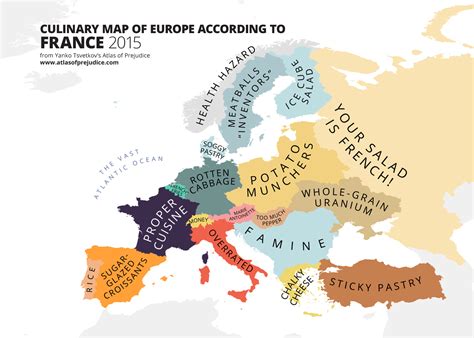 Culinary Map of Europe According to France — Alphadesigner