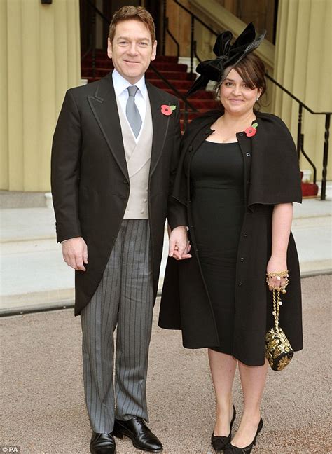 Kenneth Branagh cosies up to wife Lindsay Brunnock at the London ...