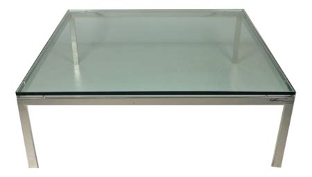 Coffee Table by Jacob Epstein Table with Floating Glass Top - 20c Design