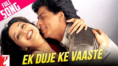 Ek Duje Ke Vaaste - Full Song | Dil To Pagal Hai | Shah Rukh Khan ...