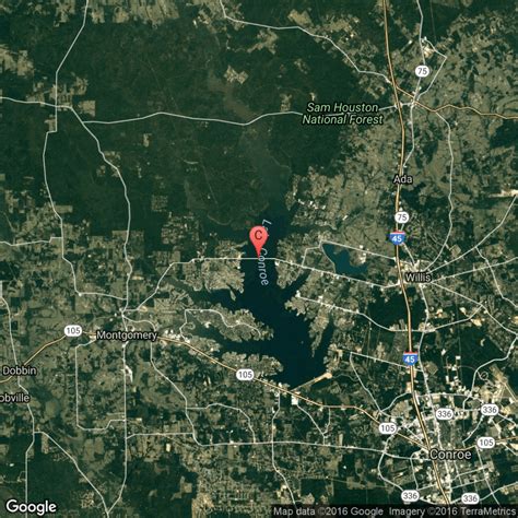 Map Of Lake Conroe Texas - Printable Maps