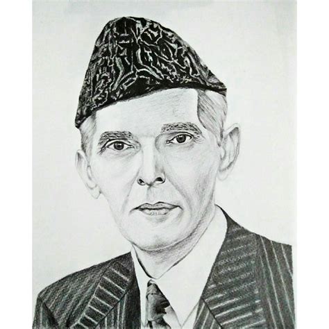 How To Draw Sketch Of Quaid E Azam | Sketch Drawing Idea