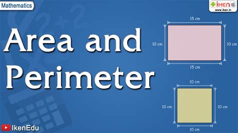 Math for kids - Learn Area and Perimeter - YouTube