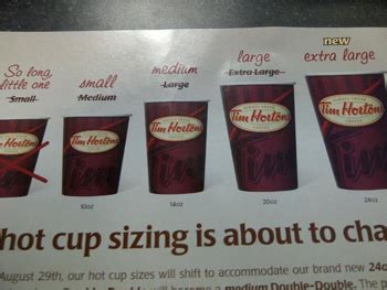 Tim Hortons debuts new cup sizes in select Canadian cities