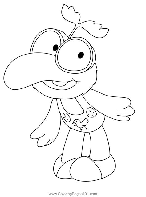 Muppet Babies Gonzo Coloring Page for Kids - Free Muppet Babies ...