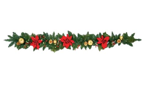 Outdoor Christmas Garland PNG Transparent Image - PNG Mart