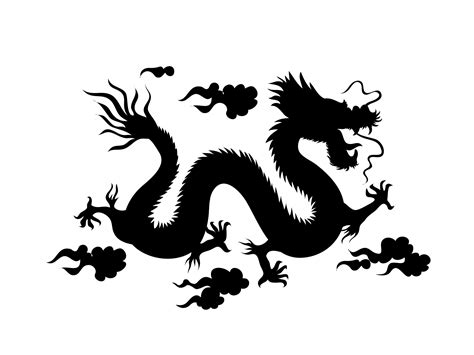 Silhouette Of A Chinese Dragon Free Stock Photo - Public Domain Pictures