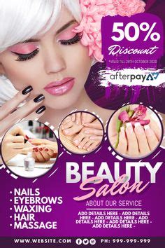 Beauty Salon Flyer Preview | Beauty salon posters, Beauty salon logo, Beauty salon design