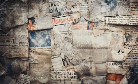 Newspaper background with collage of old newspapers and articles ...