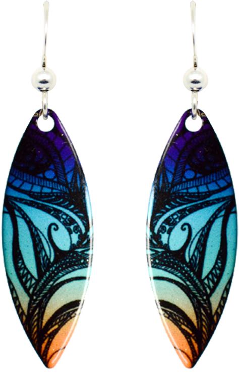 Download Colorful Feather Earrings Artistic Design | Wallpapers.com