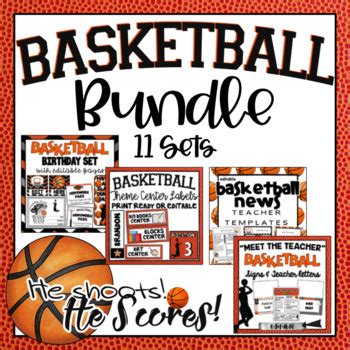 Basketball Theme Bundle by TxTeach22 | Teachers Pay Teachers