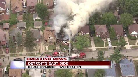 Firefighter injured after natural gas explosion inside Detroit home